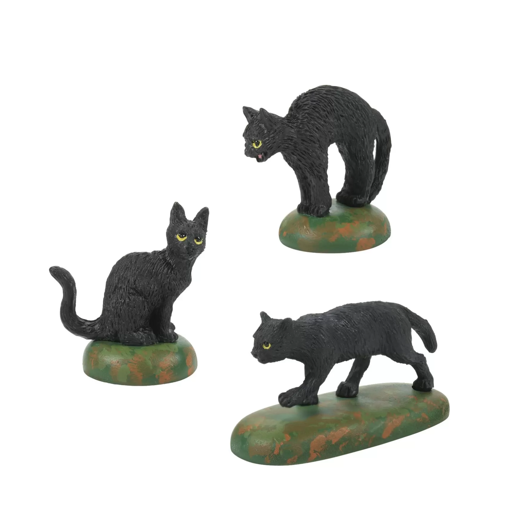 Department 56 A Clowder Of Black Cats< Halloween Village Accessories