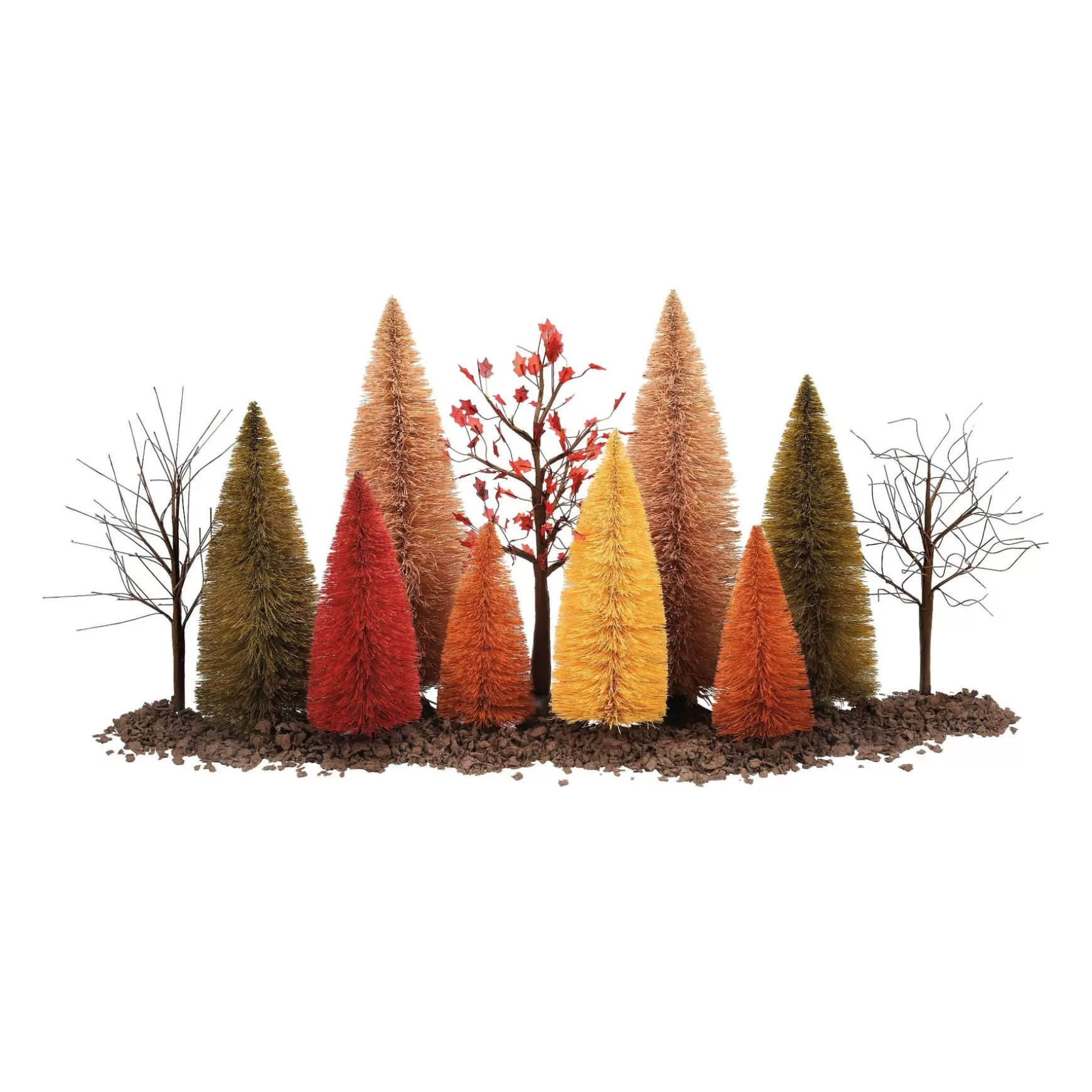 Department 56 A Splendid Fall Landscape Set< Halloween Village Accessories