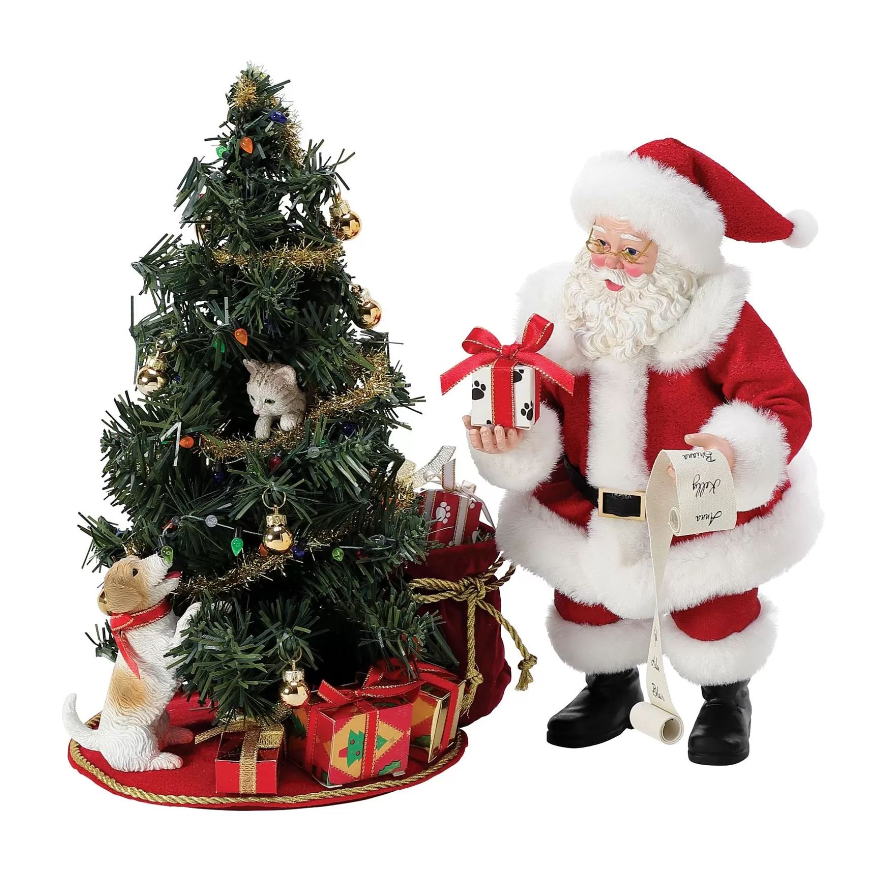 Department 56 Barking Up the Tree< Santa & His Pets