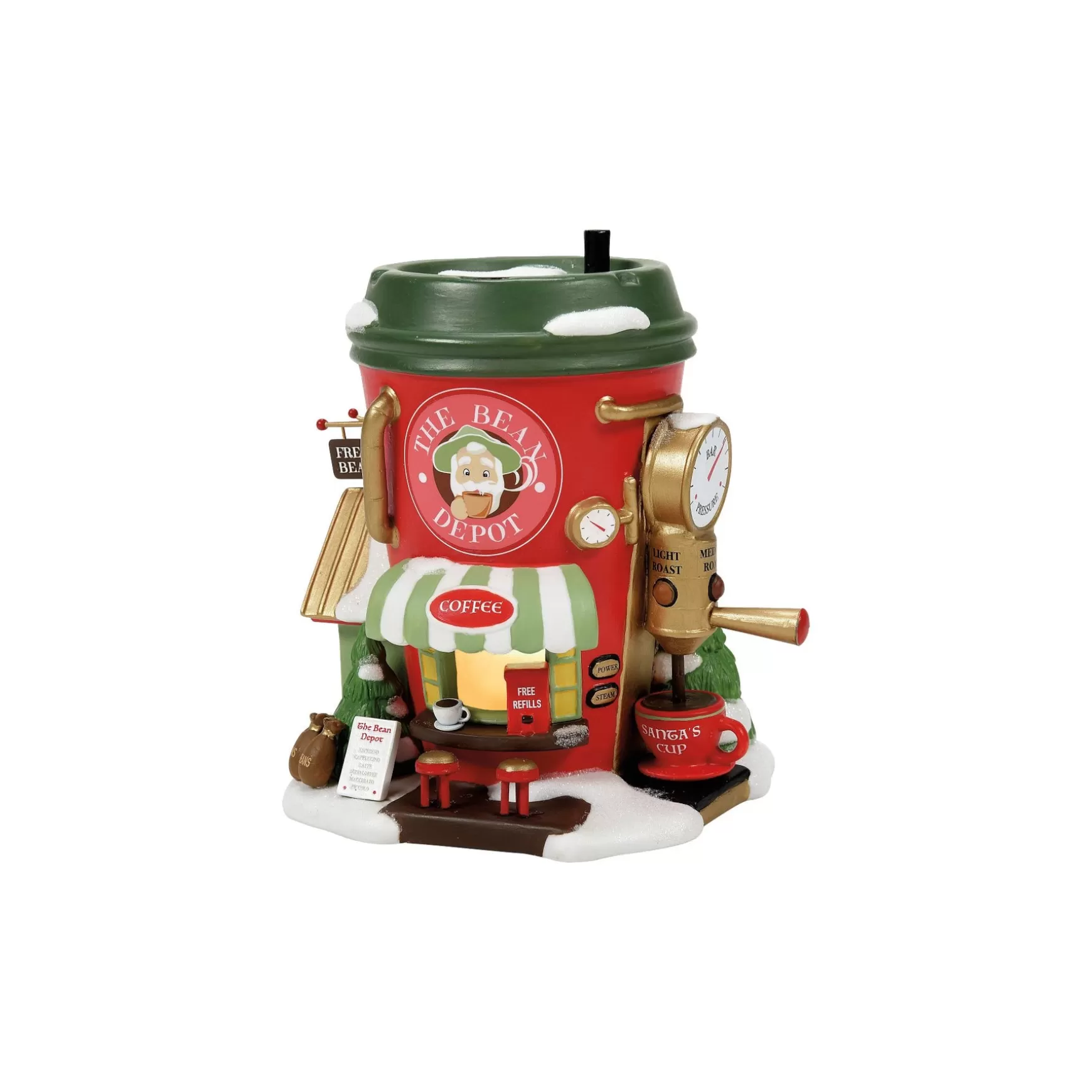 Department 56 Bean Depot Espresso Co< North Pole Series