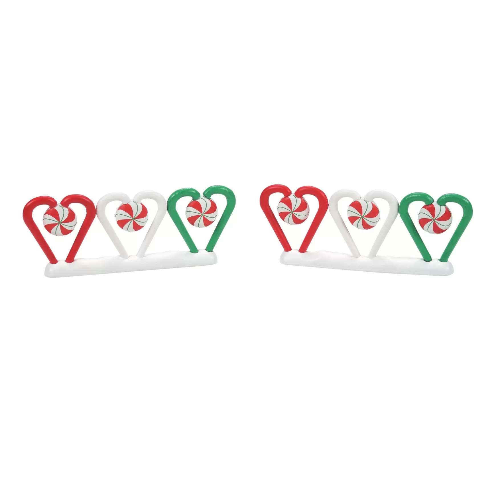 Department 56 Candy Cane Fence Set of 2< Village Accessories
