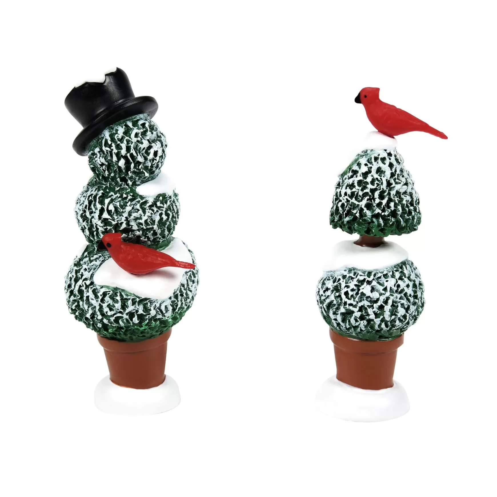 Department 56 Cardinal Topiaries S/2< Village Accessories