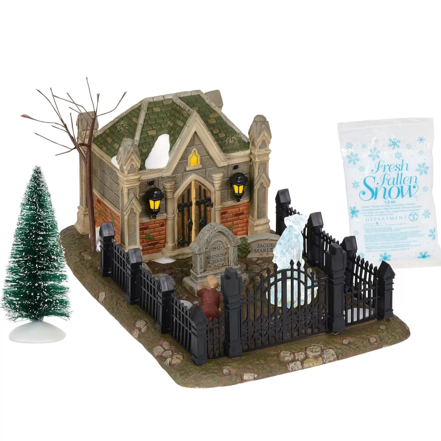 Department 56 Christmas Carol Cemetery< Dickens' A Christmas Carol