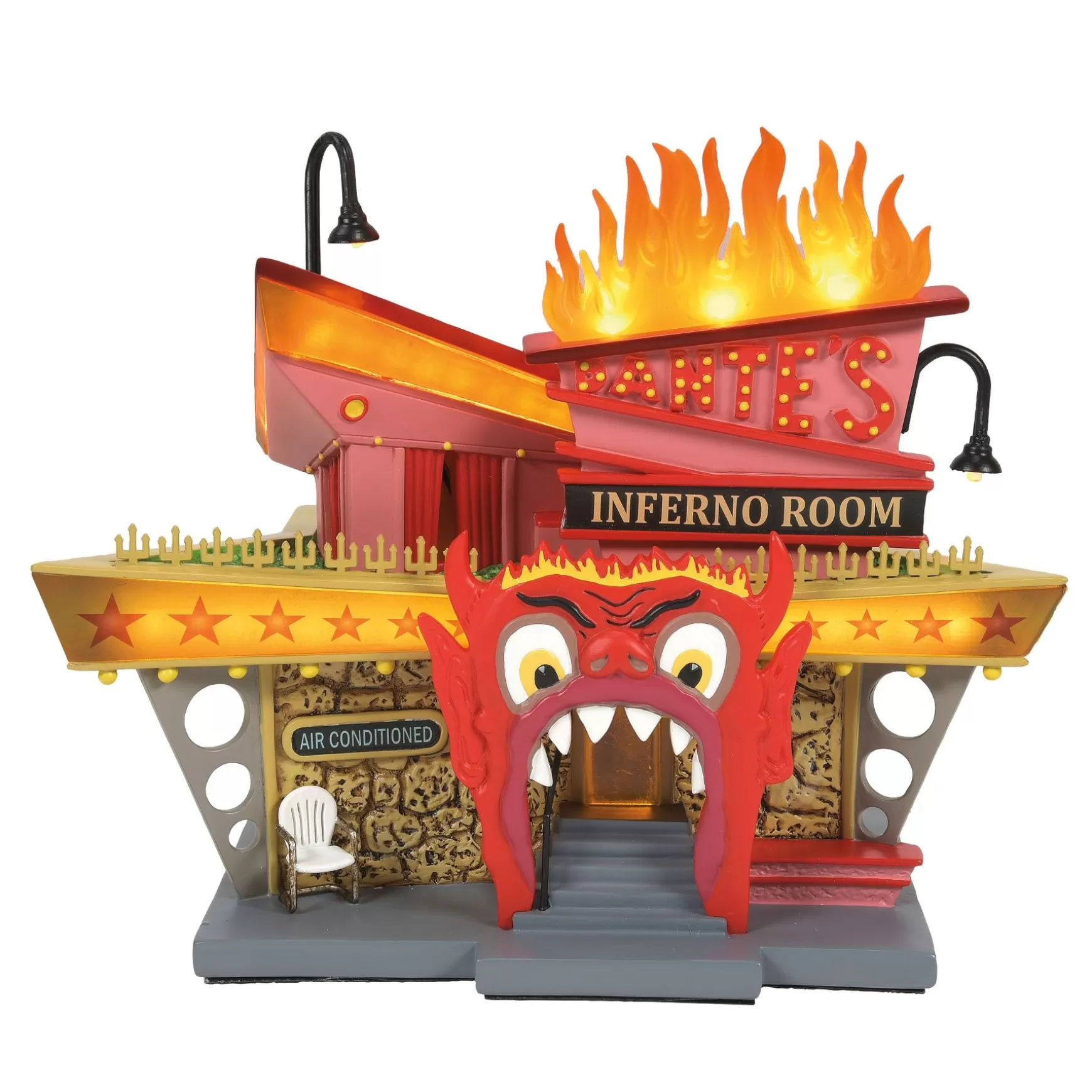 Department 56 Dante's Inferno Lounge< Hot Properties Village