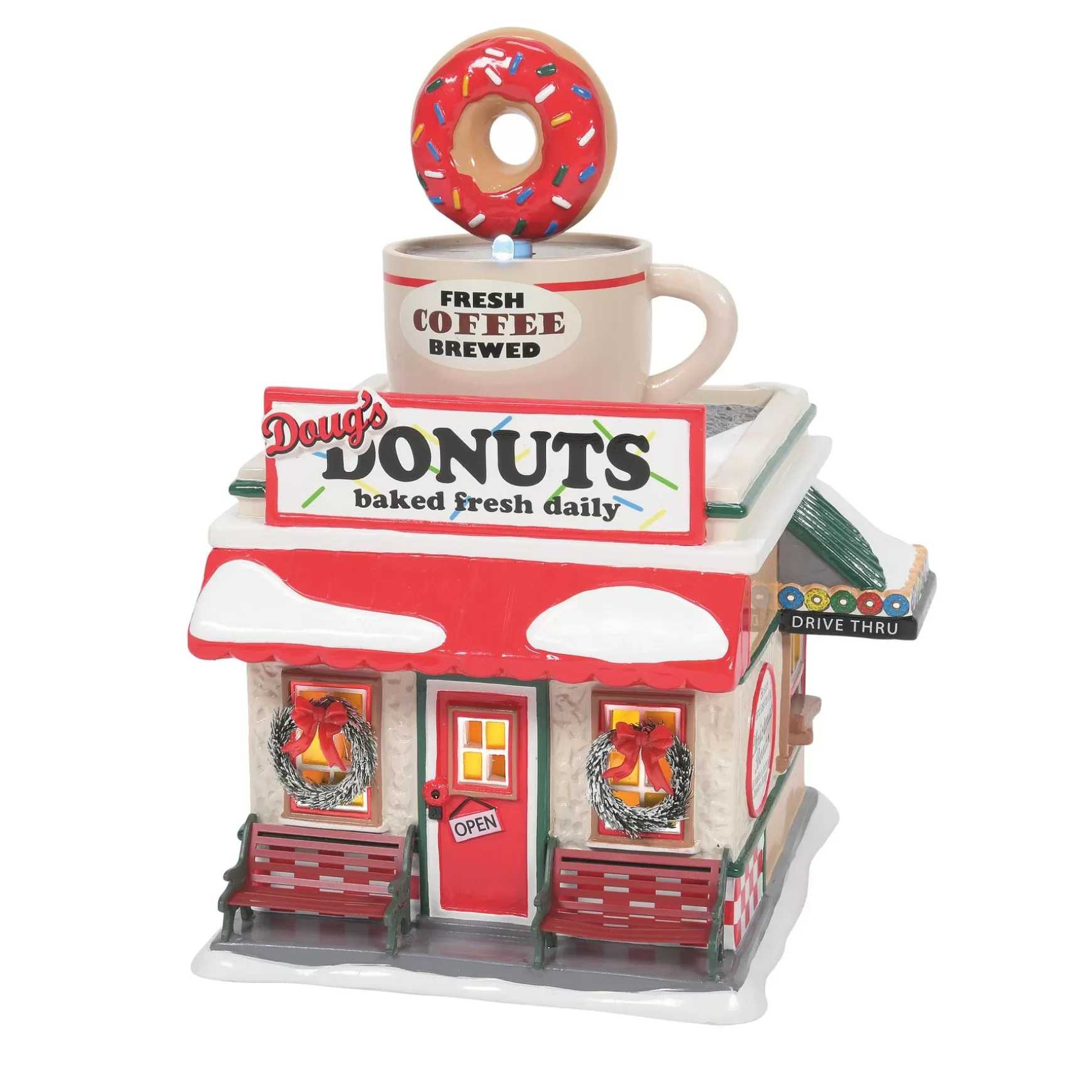 Department 56 Doug's Donut Shop< The Original Snow Village