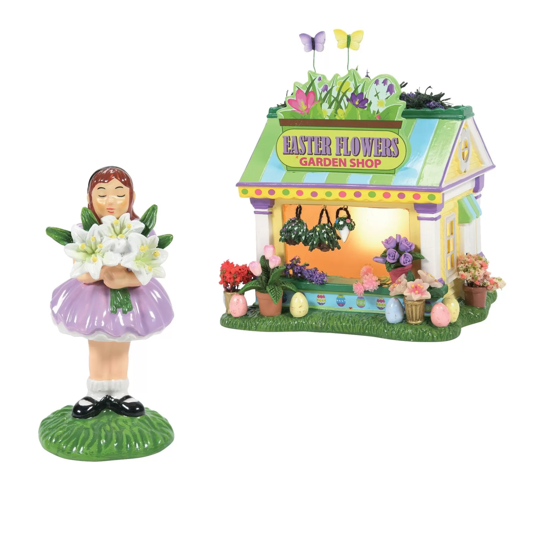 Department 56 Easter Gardens Flower Shop< The Original Snow Village