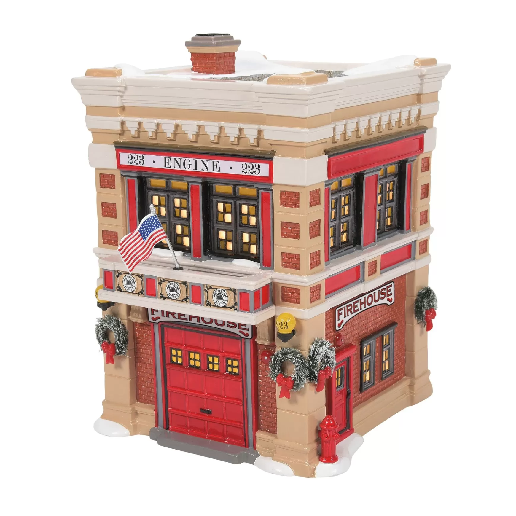 Department 56 Engine 223 Fire House< The Original Snow Village
