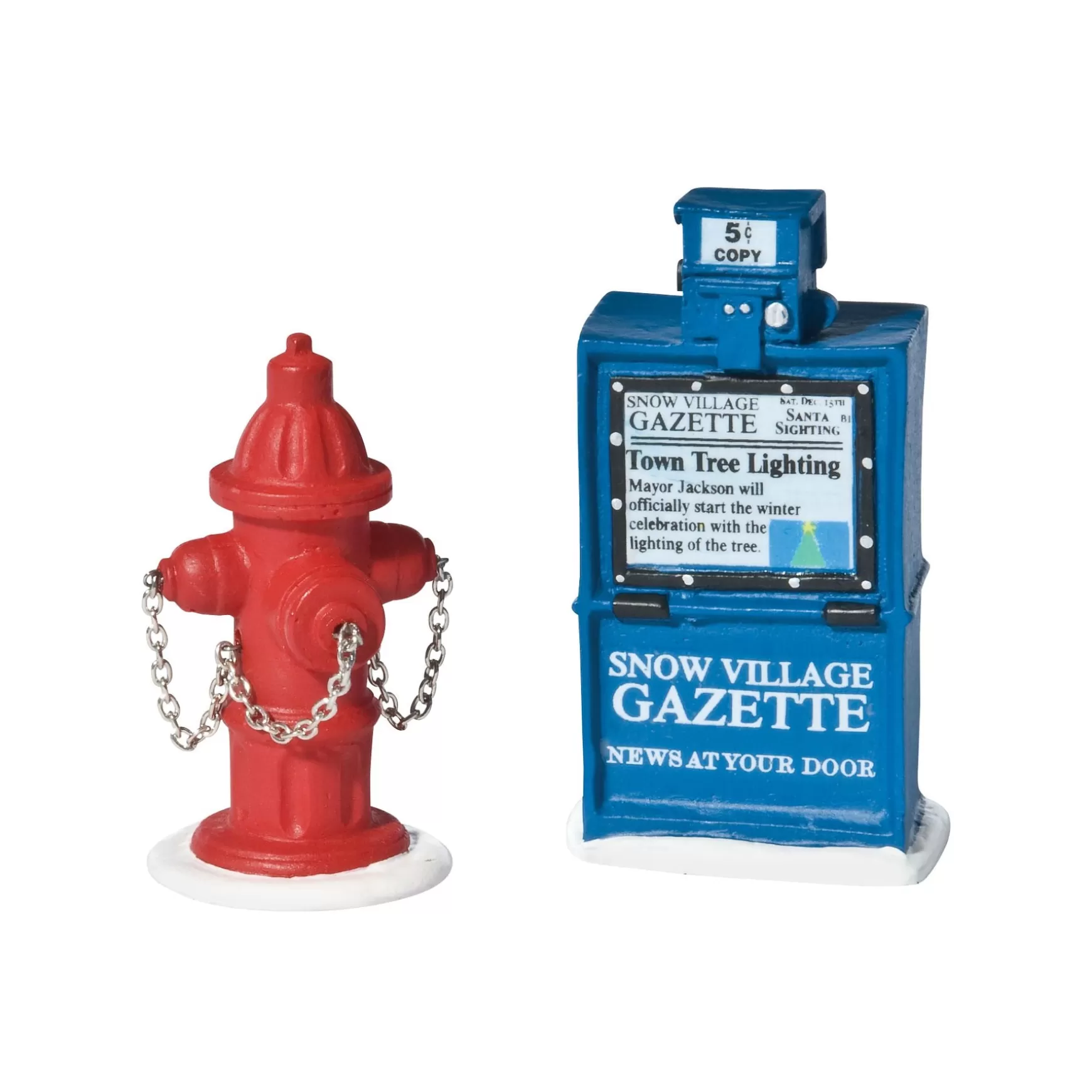 Department 56 Fire Hydrant Paper Box< Village Accessories
