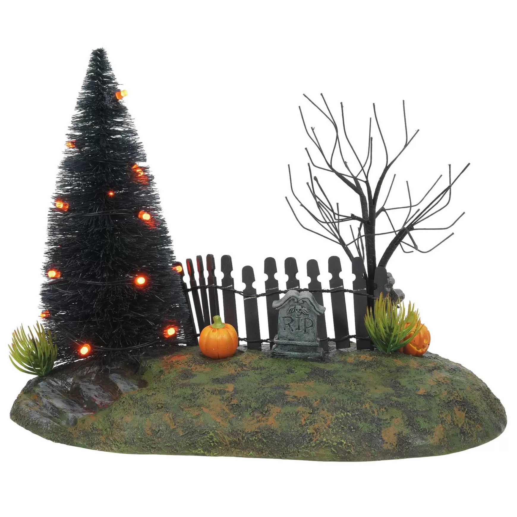 Department 56 Fright Night Lit Base< Halloween Village Accessories