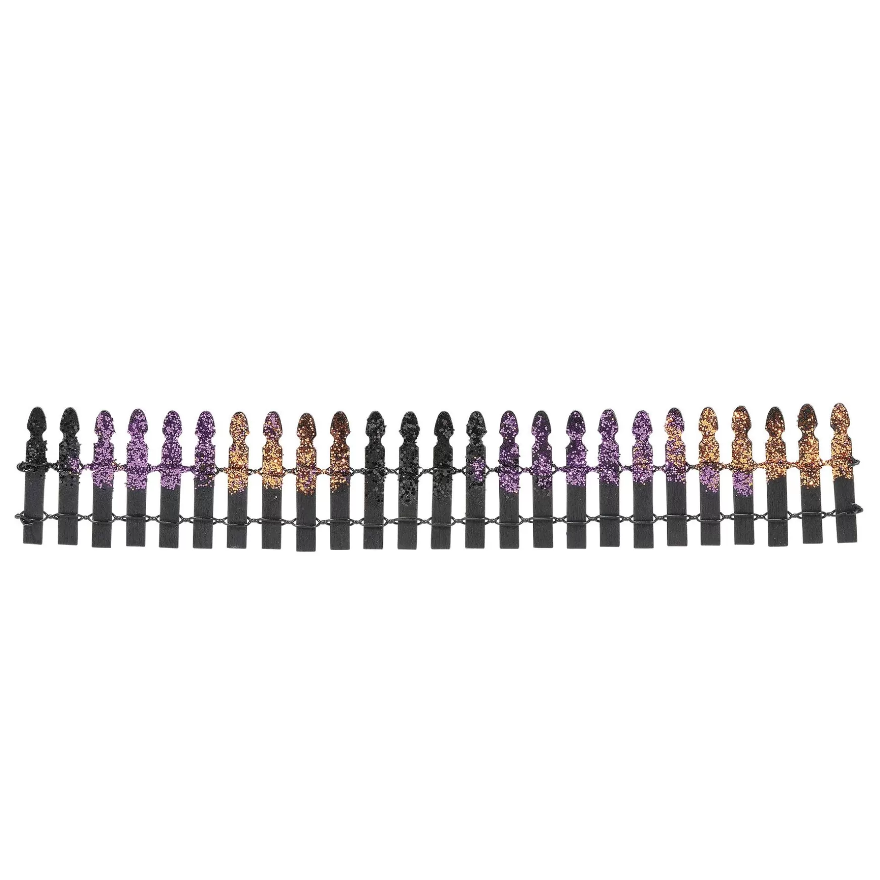 Department 56 Halloween Glitter Fence< Halloween Village Accessories