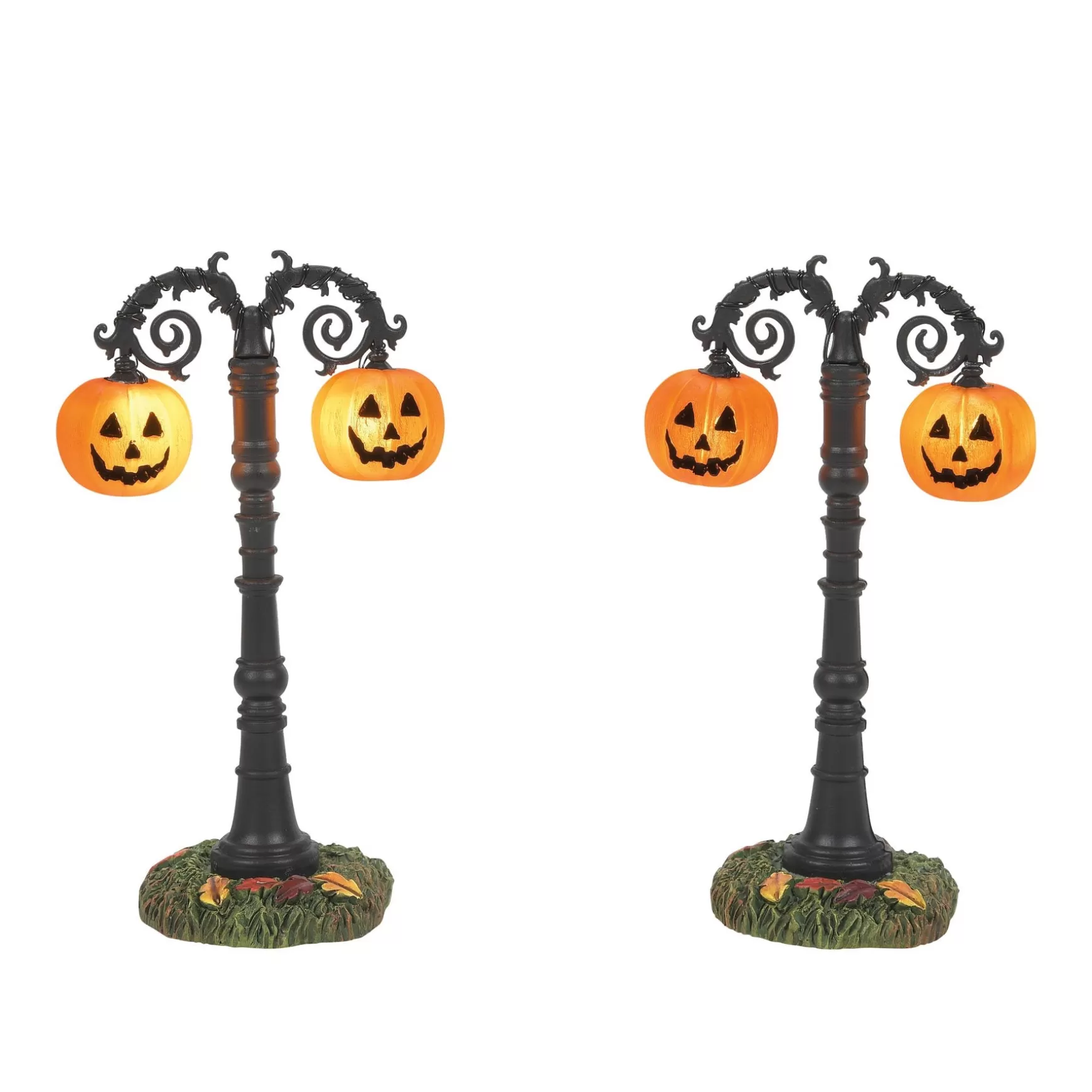 Department 56 Hallows Eve Lit Street Lamps< Halloween Village Accessories