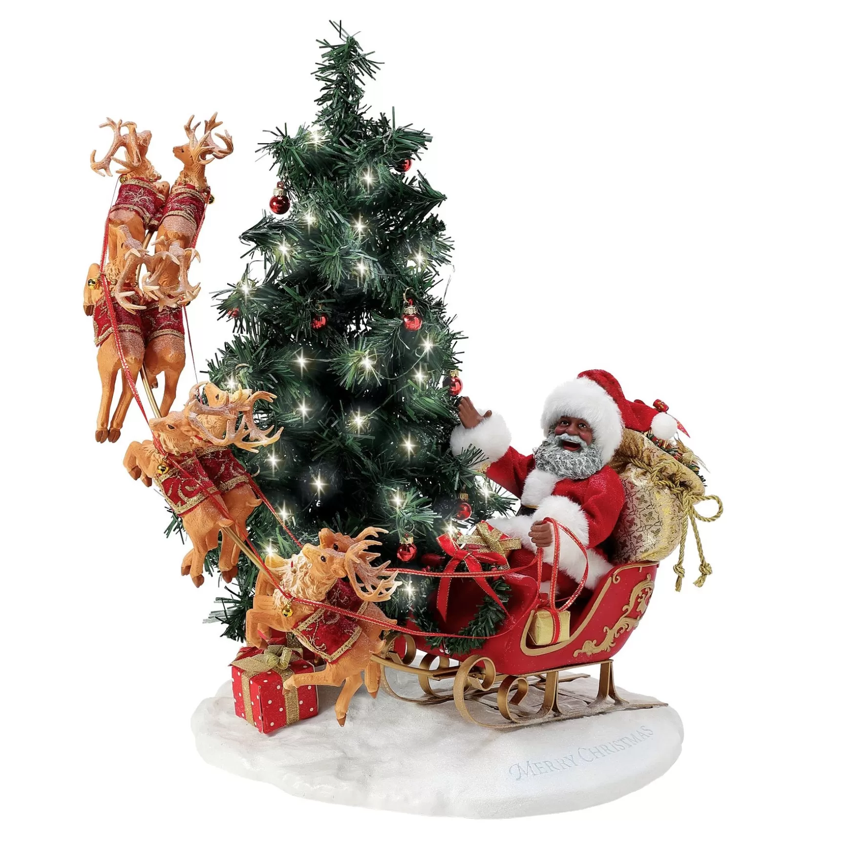 Department 56 Here Comes Santa Claus AA< Christmas Traditions