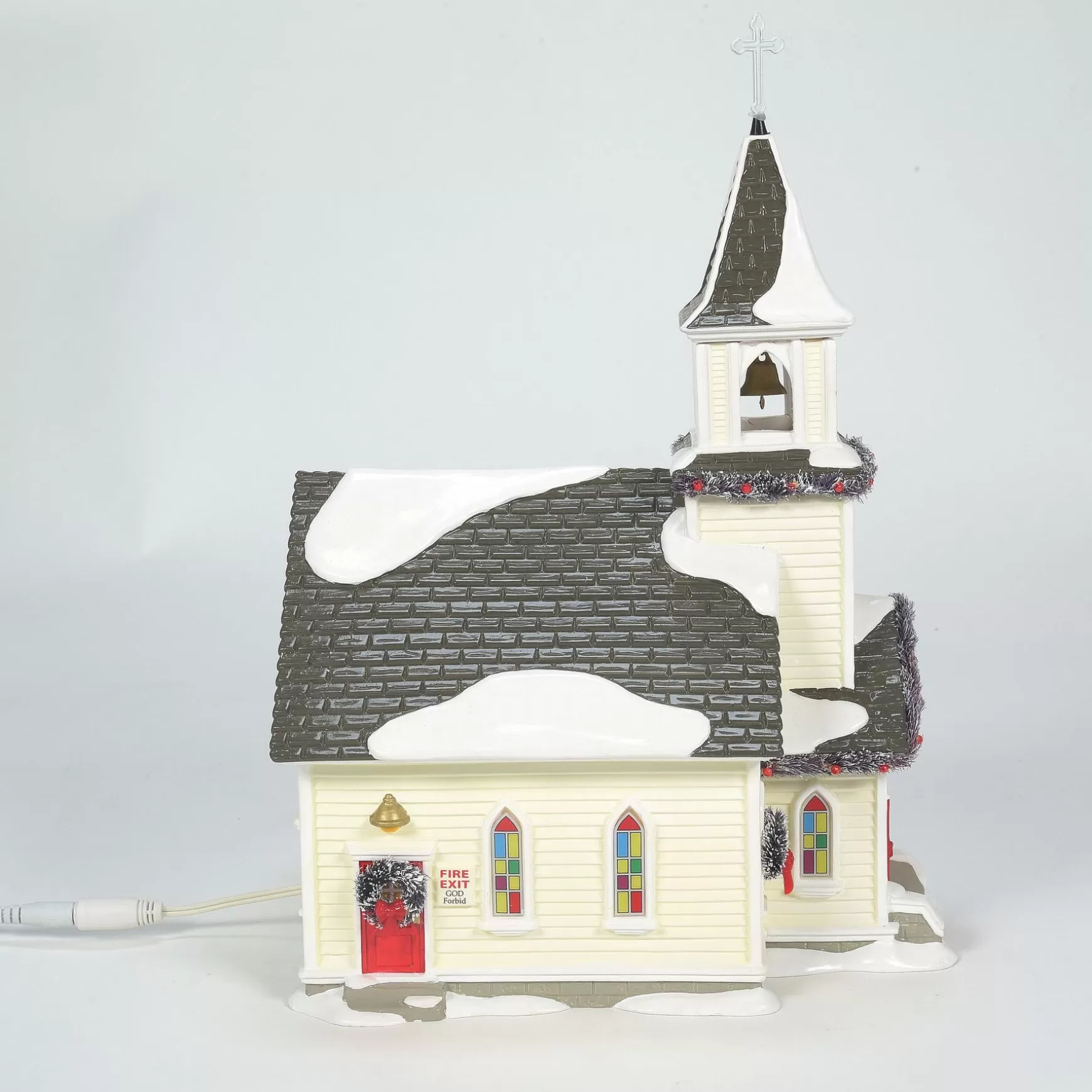 Department 56 Holy Family Church, set of 2< The Original Snow Village