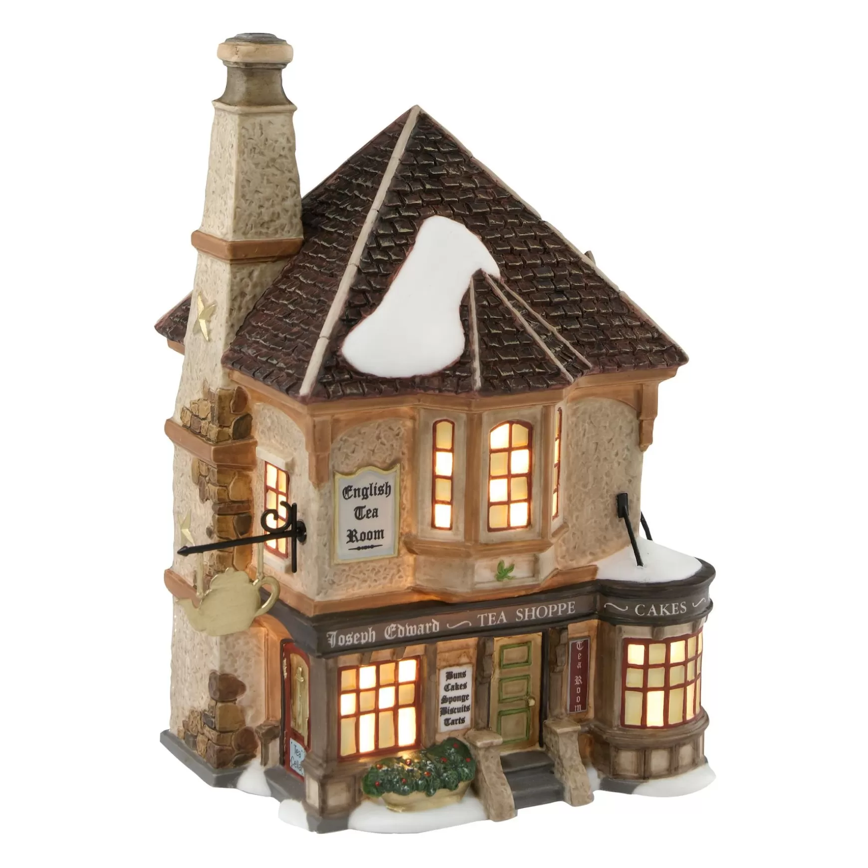Department 56 Joseph Edward Tea Shoppe< Dickens Village Series