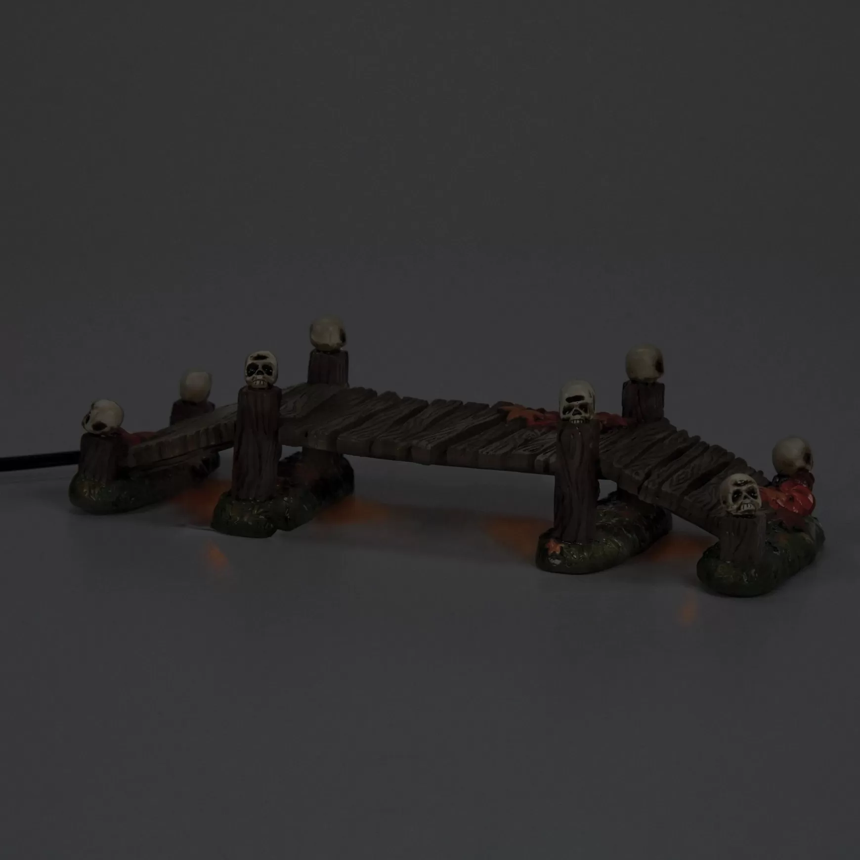 Department 56 LIT Haunted Boardwalk Bridge< Halloween Village Accessories