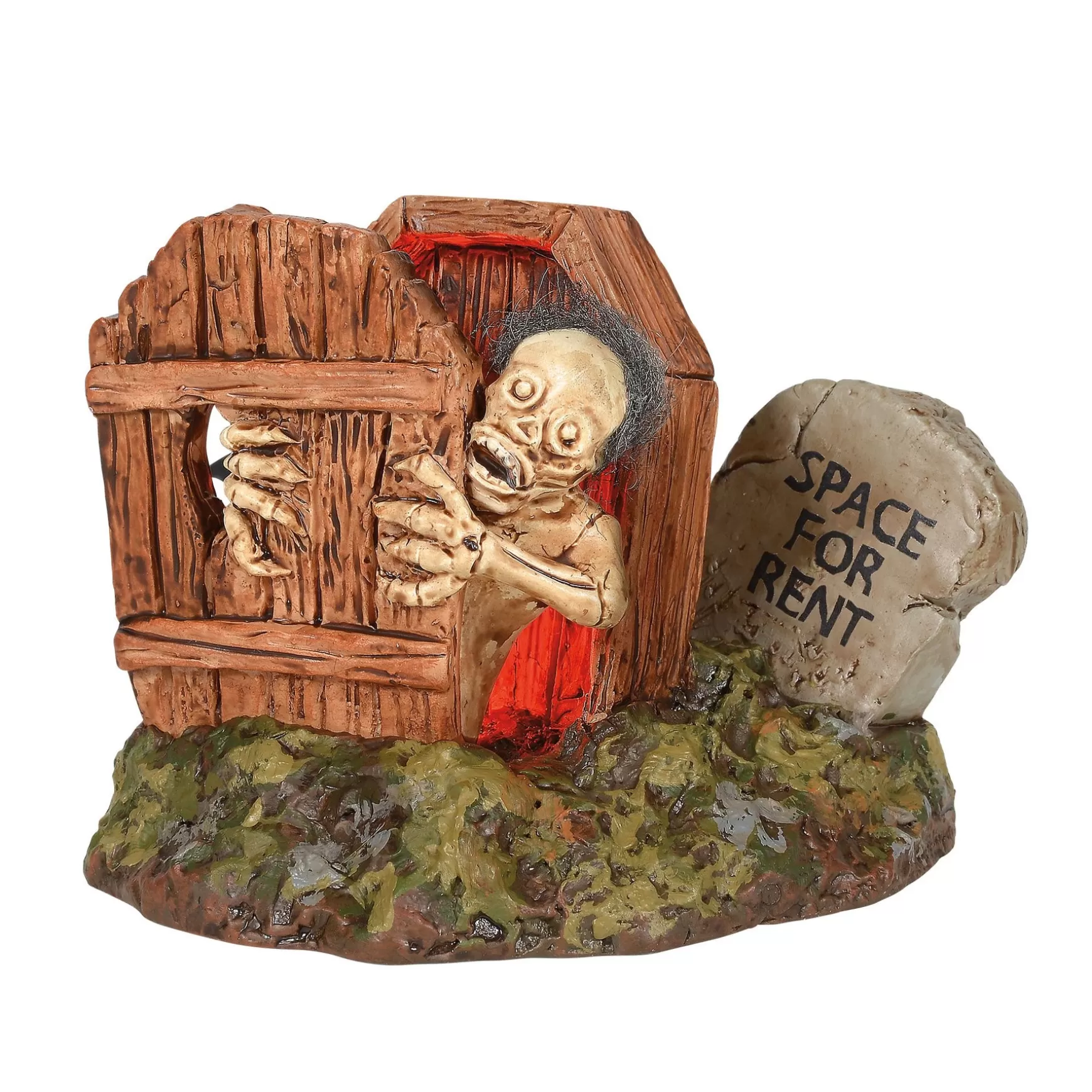 Department 56 Lit Haunted Exit< Halloween Village Accessories