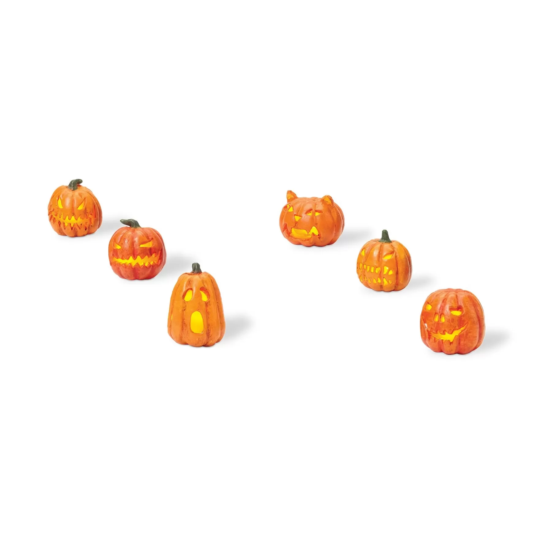 Department 56 Lit Jack-O-Lanterns< Halloween Village Accessories