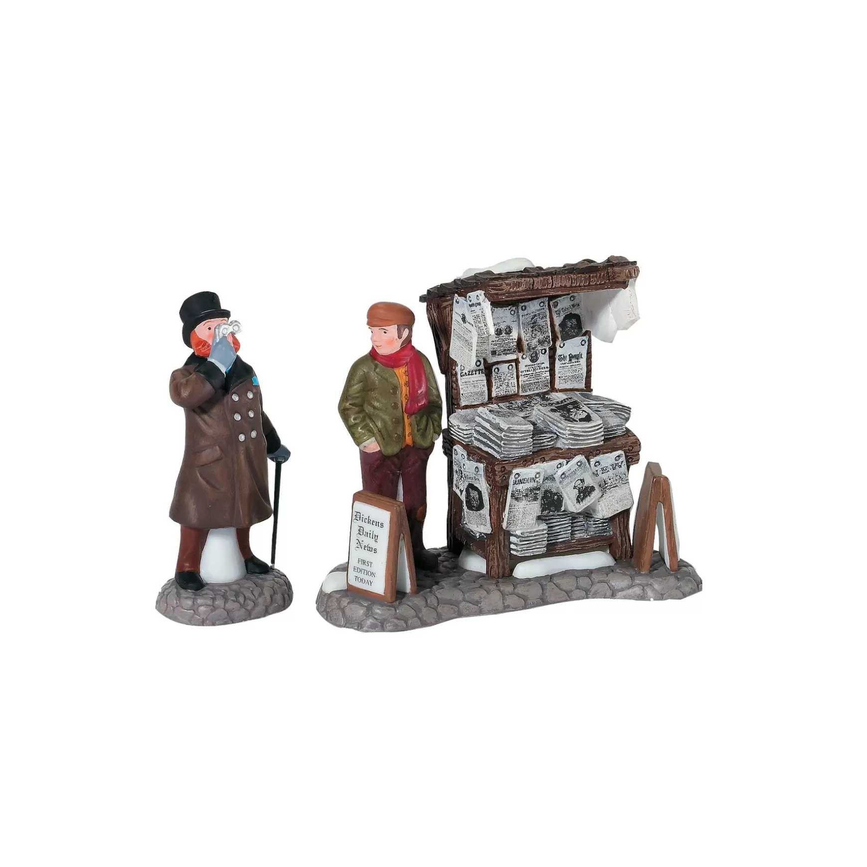 Department 56 London Newspaper Stand< Dickens Village Series