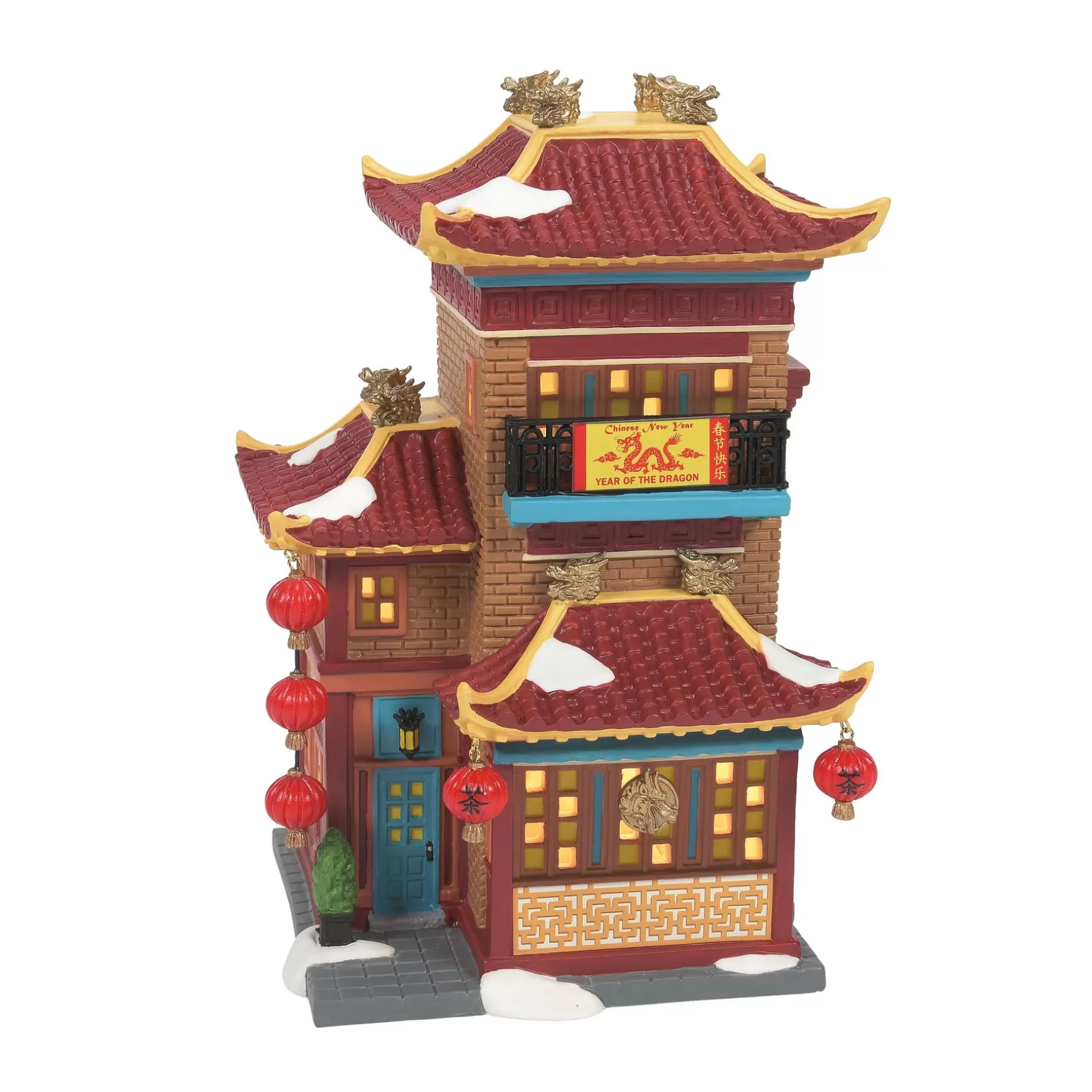 Department 56 Lunar Dragon Tea House< Christmas In The City Series