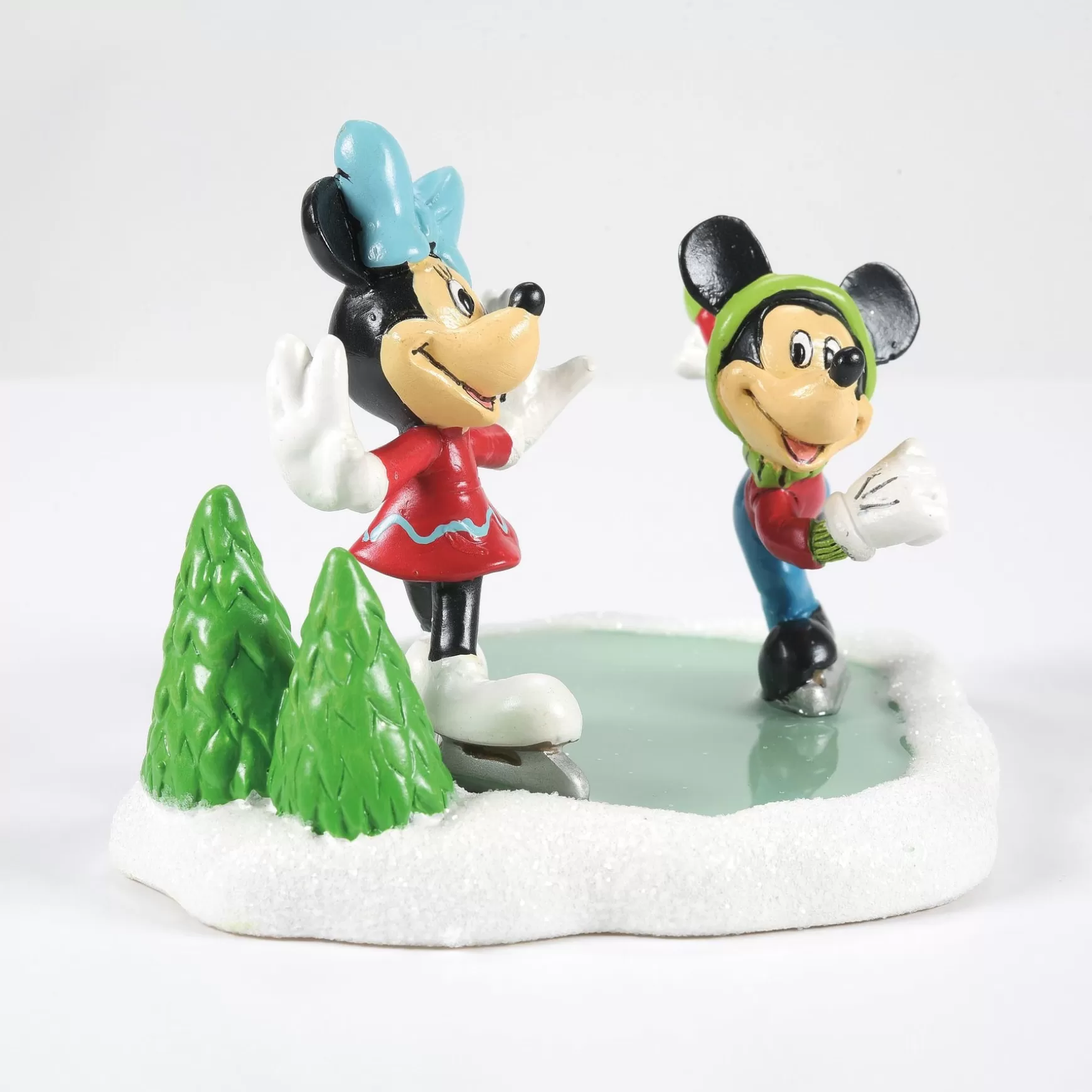Department 56 Mickey & Minnie Go Skating< Disney Village