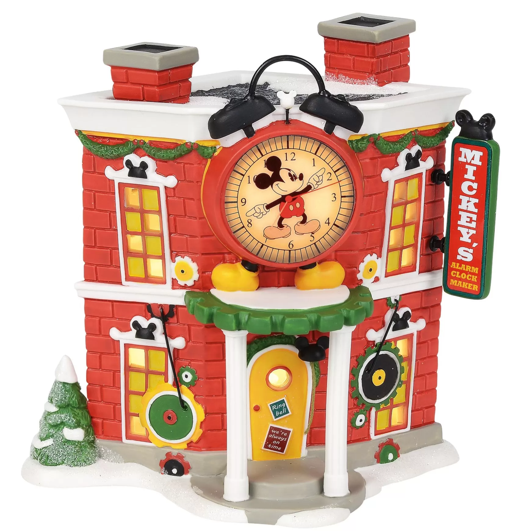 Department 56 Mickey's Alarm Clock Shop< Disney Village