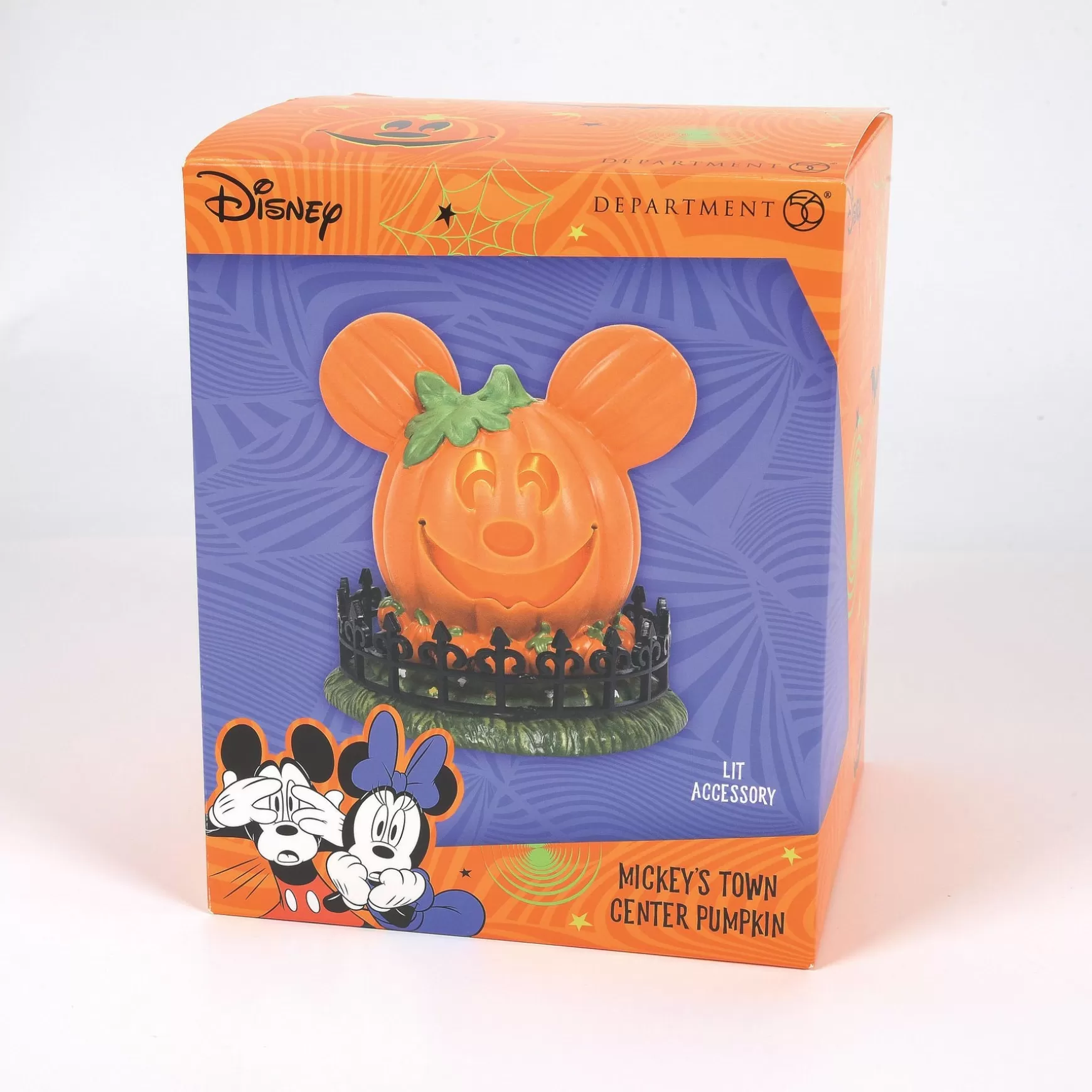 Department 56 Mickey's Town Center Pumpkin< Disney Village