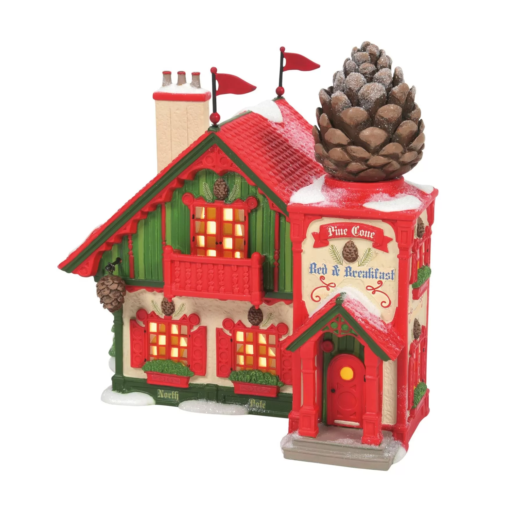 Department 56 Pine Cone Bed & Breakfast< North Pole Series