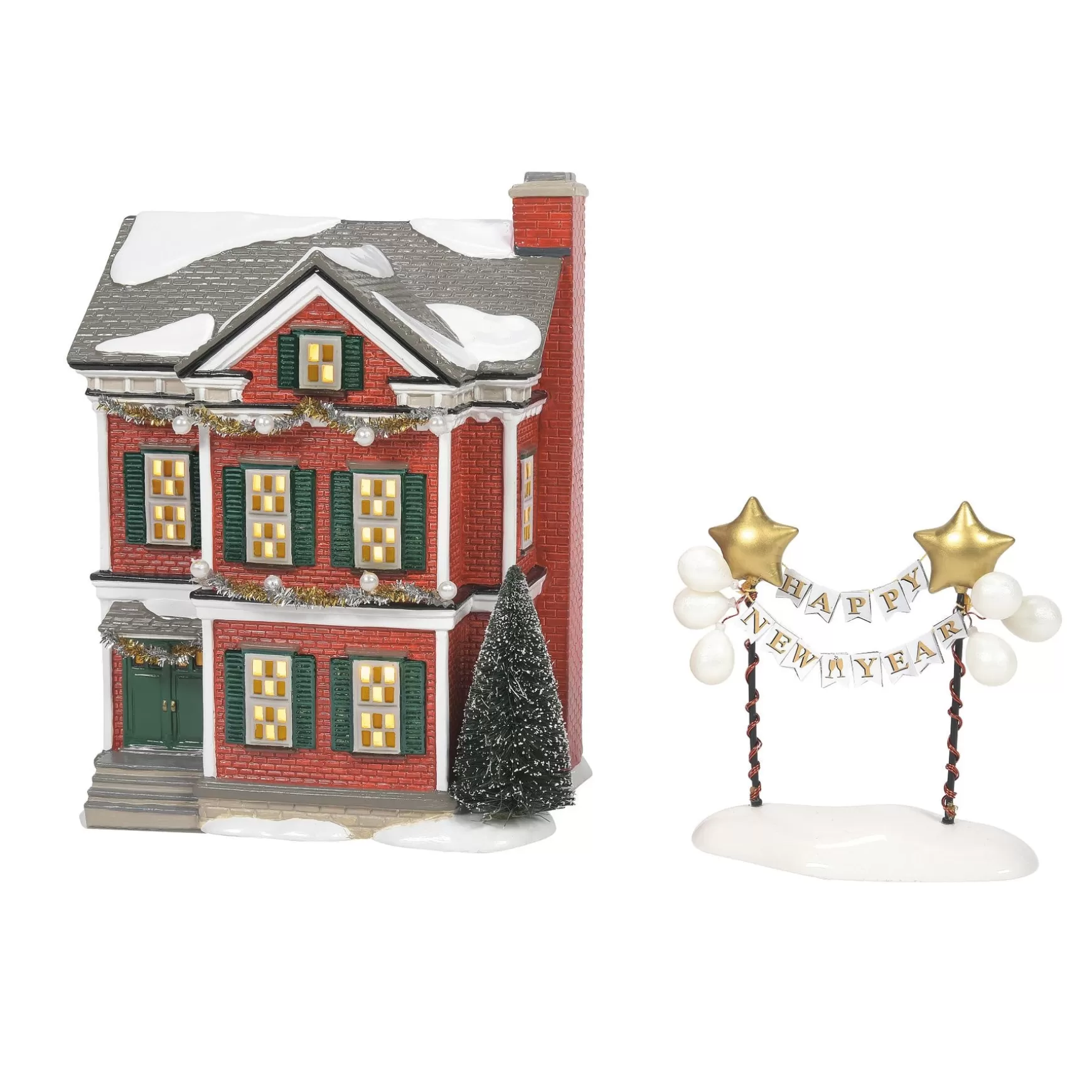 Department 56 Ready For New Year's Eve st/2< The Original Snow Village