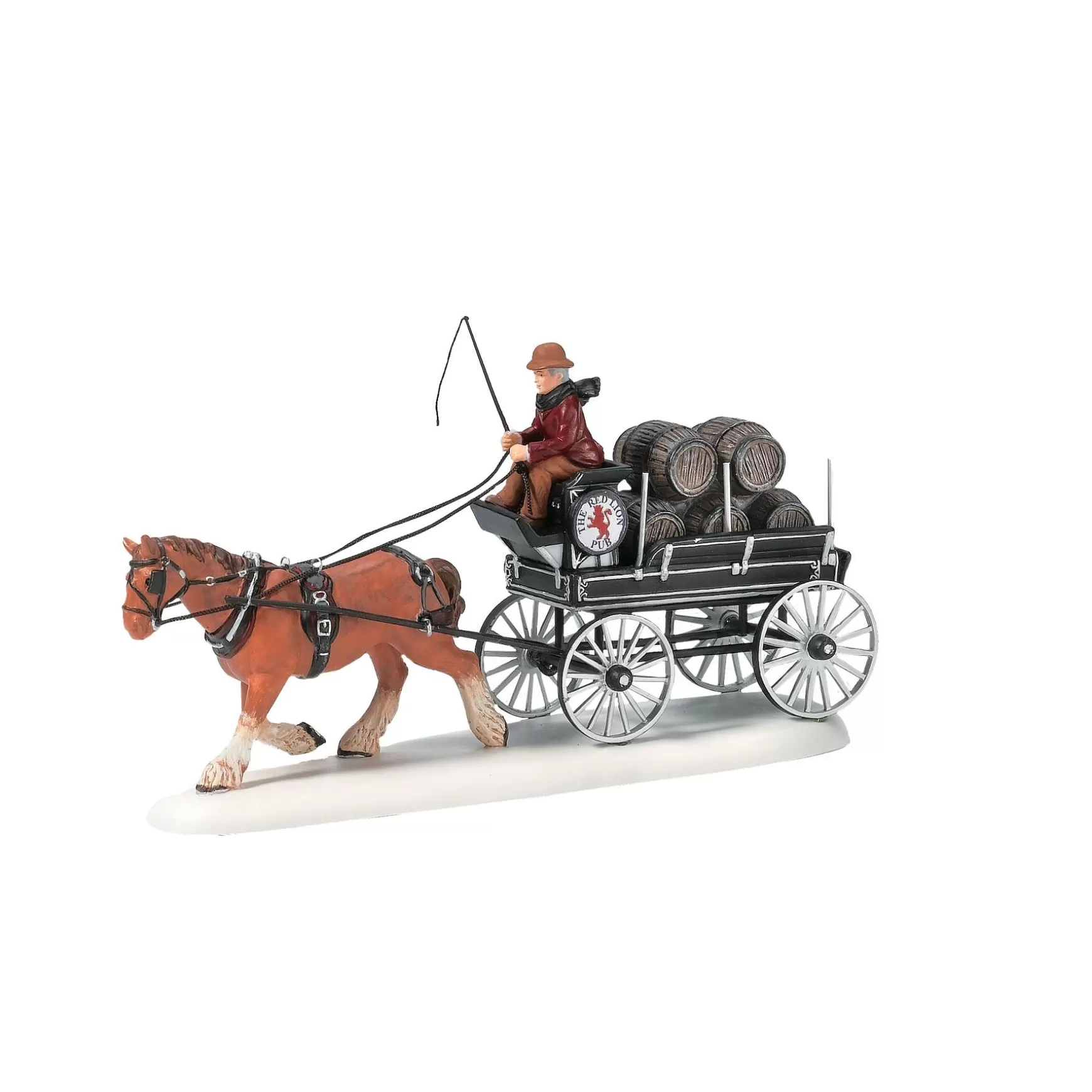 Department 56 Red Lion Pub Beer Wagon< Dickens Village Series
