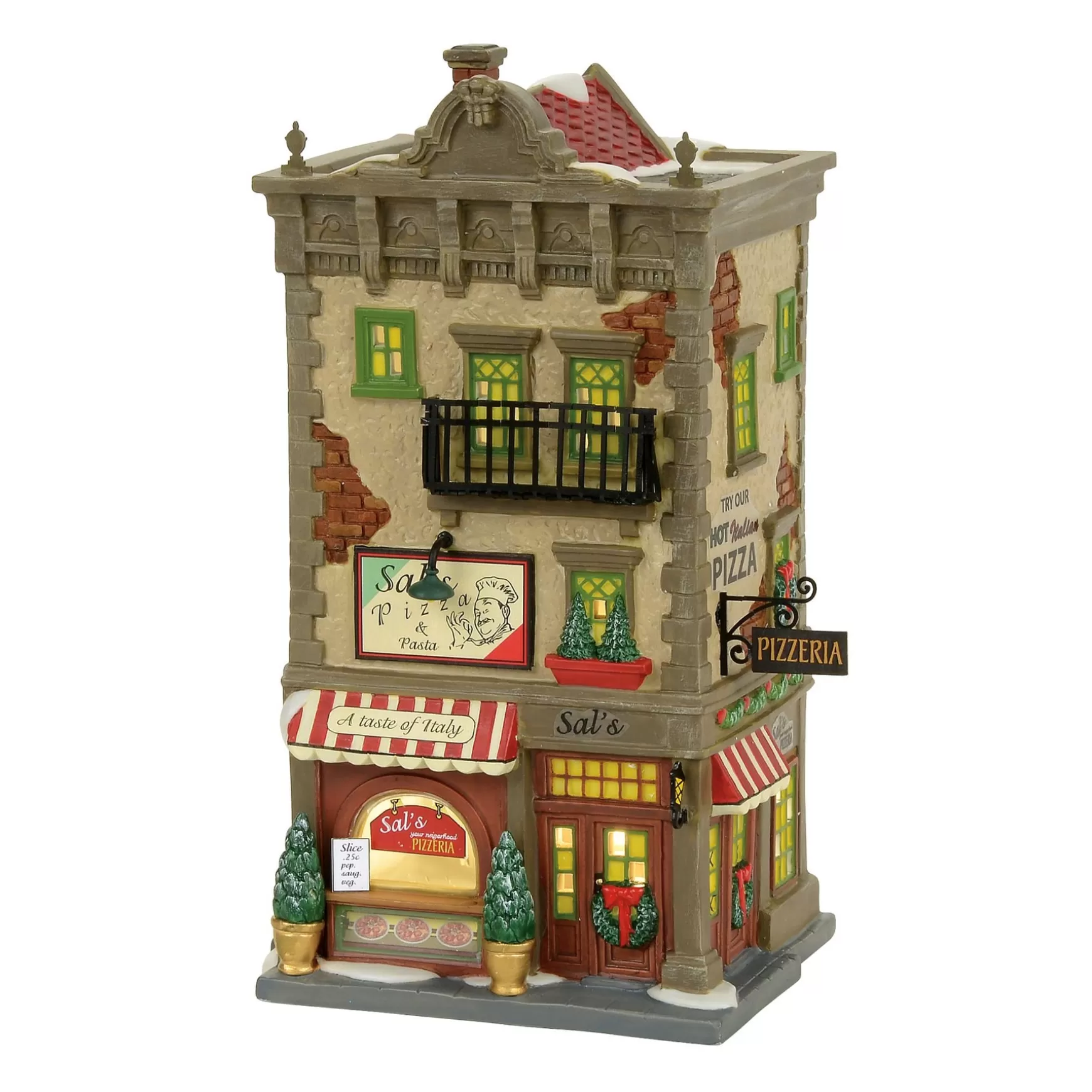 Department 56 Sal's Pizza & Pasta< Christmas In The City Series