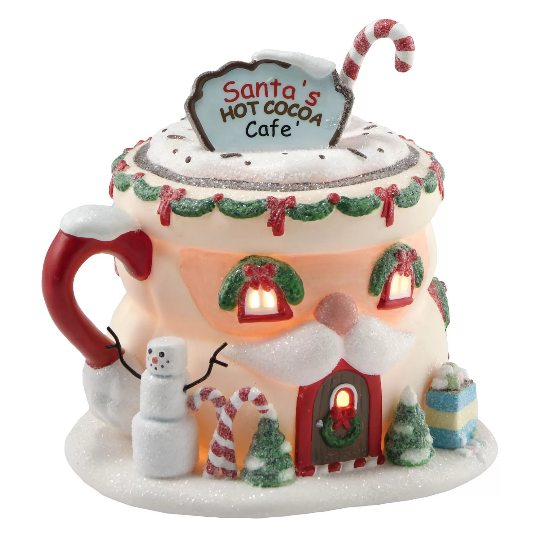 Department 56 Santa's Hot Cocoa Cafe< North Pole Series