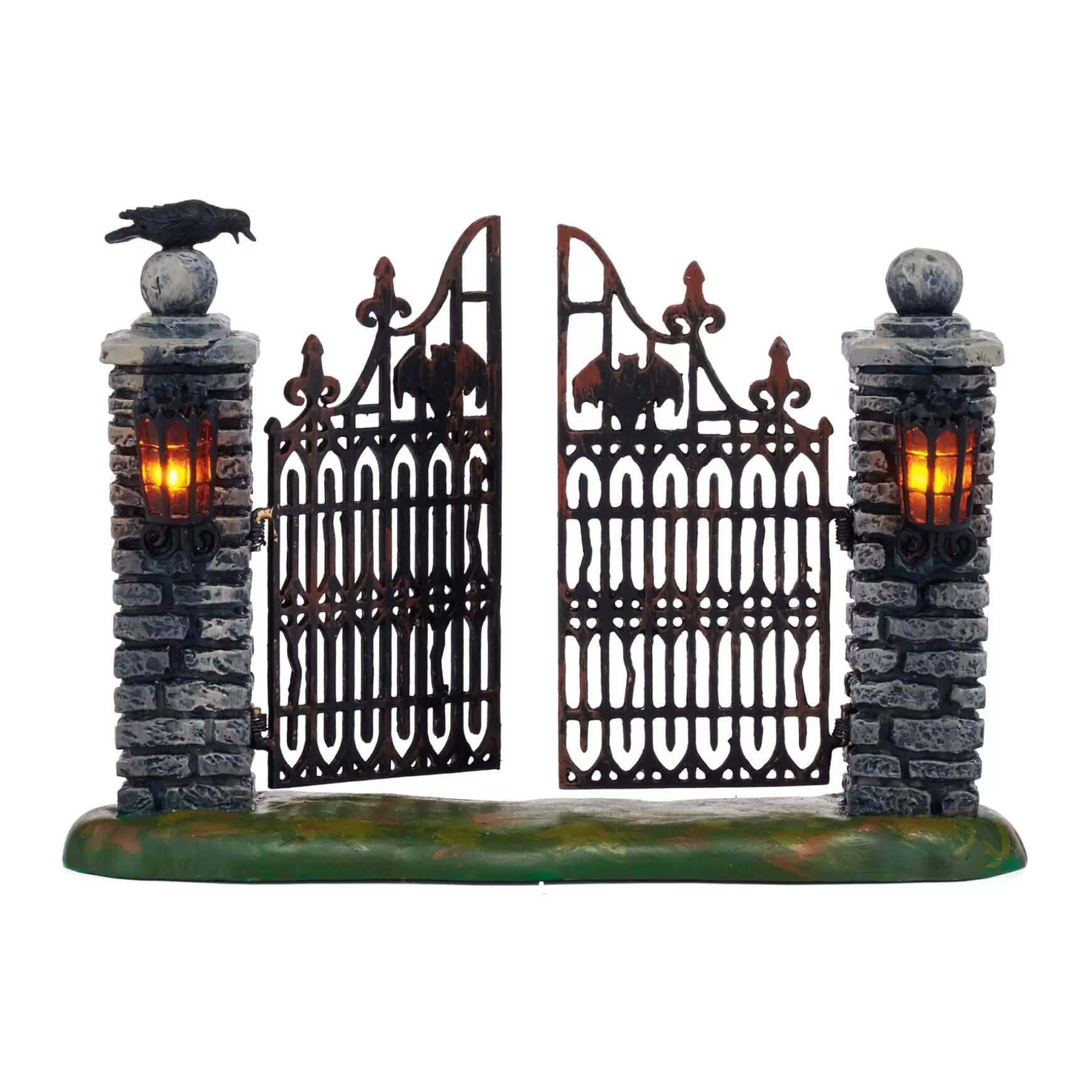 Department 56 Spooky Wrought Iron Gate< Halloween Village Accessories