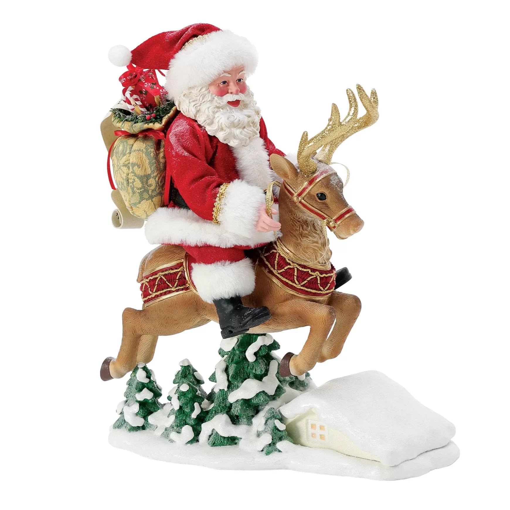 Department 56 Ten Santas Leaping< Christmas Traditions