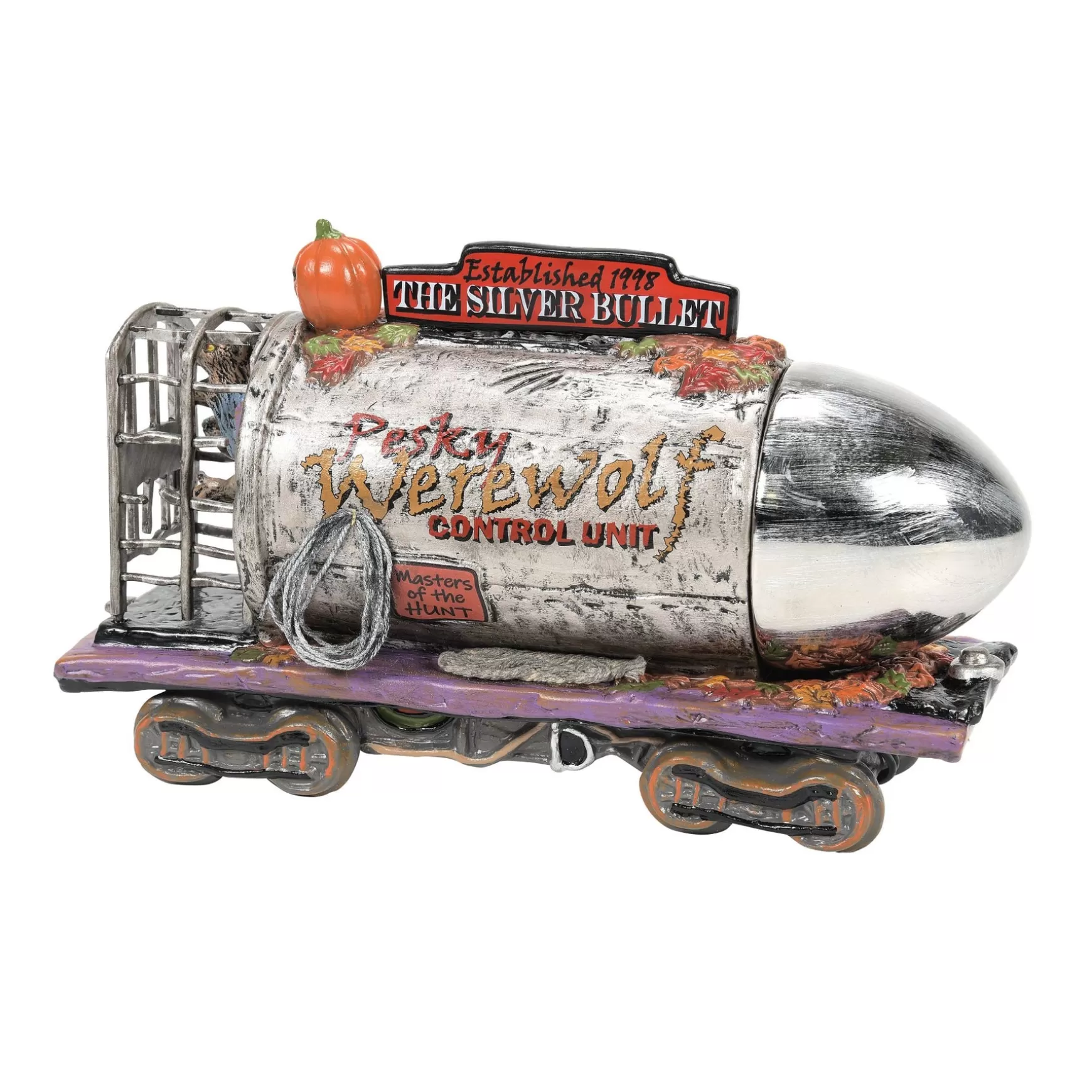Department 56 The Silver Bullet, 25th Anniv< Snow Village Halloween