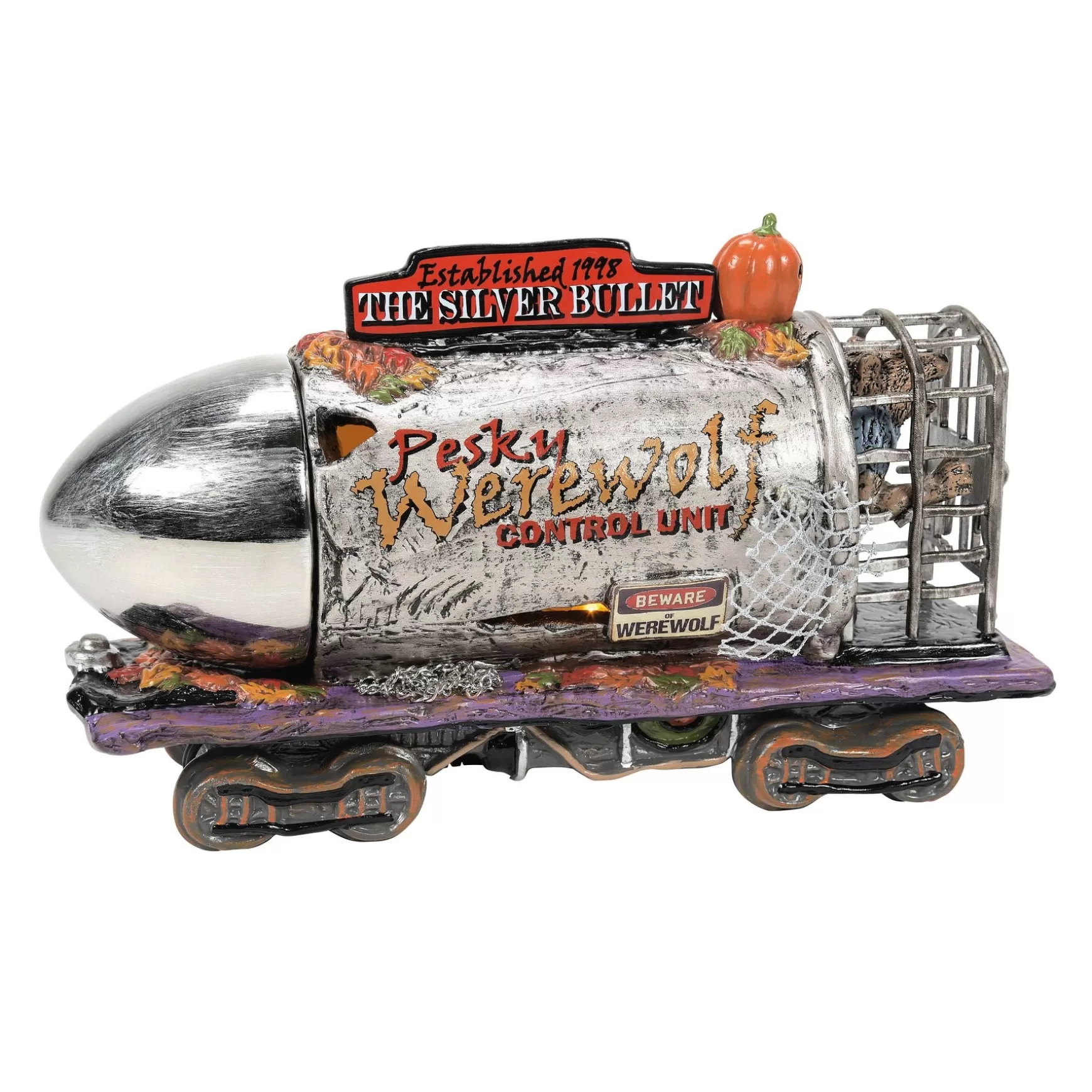 Department 56 The Silver Bullet, 25th Anniv< Snow Village Halloween
