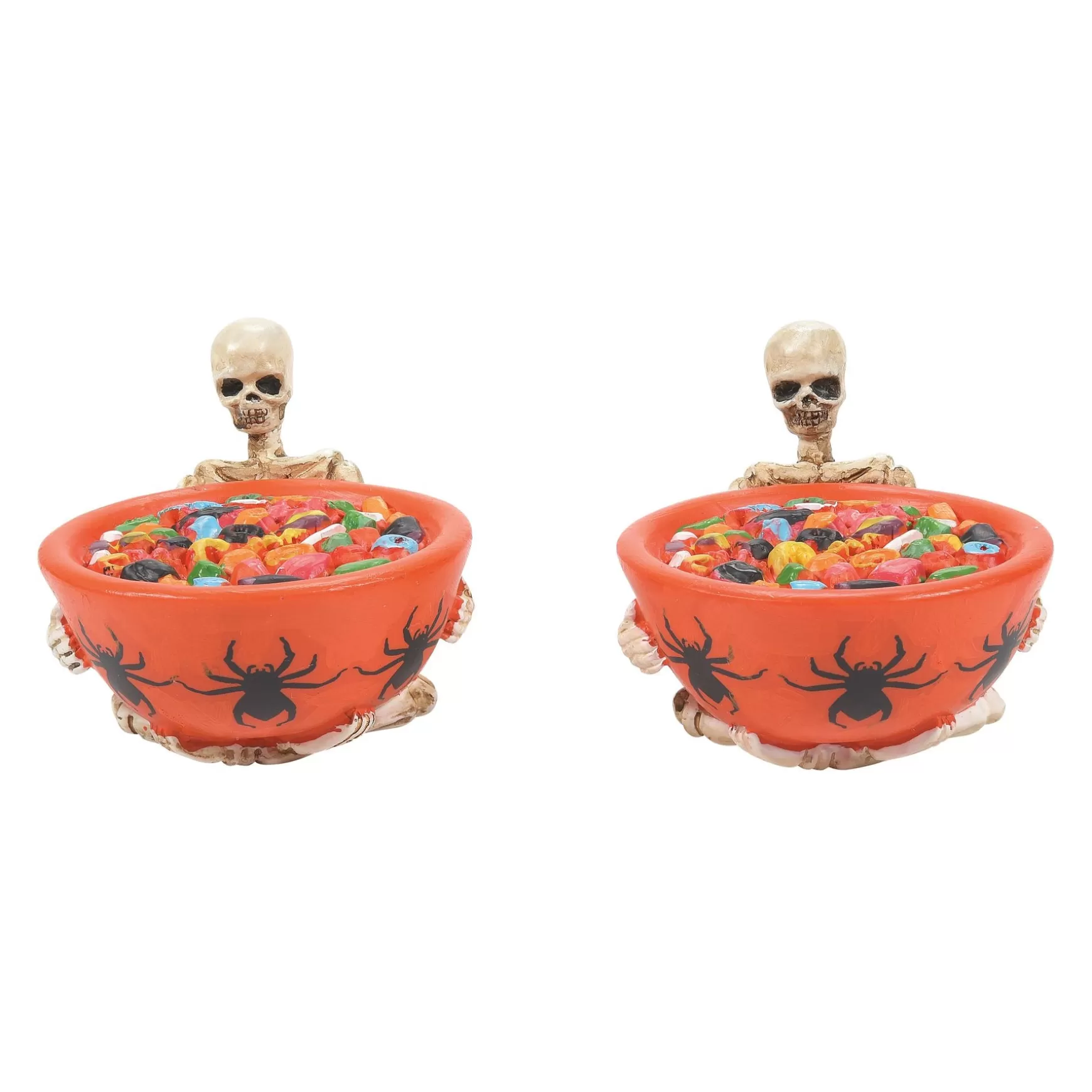 Department 56 Trick or Dare Treat Bowls st/2< Halloween Village Accessories