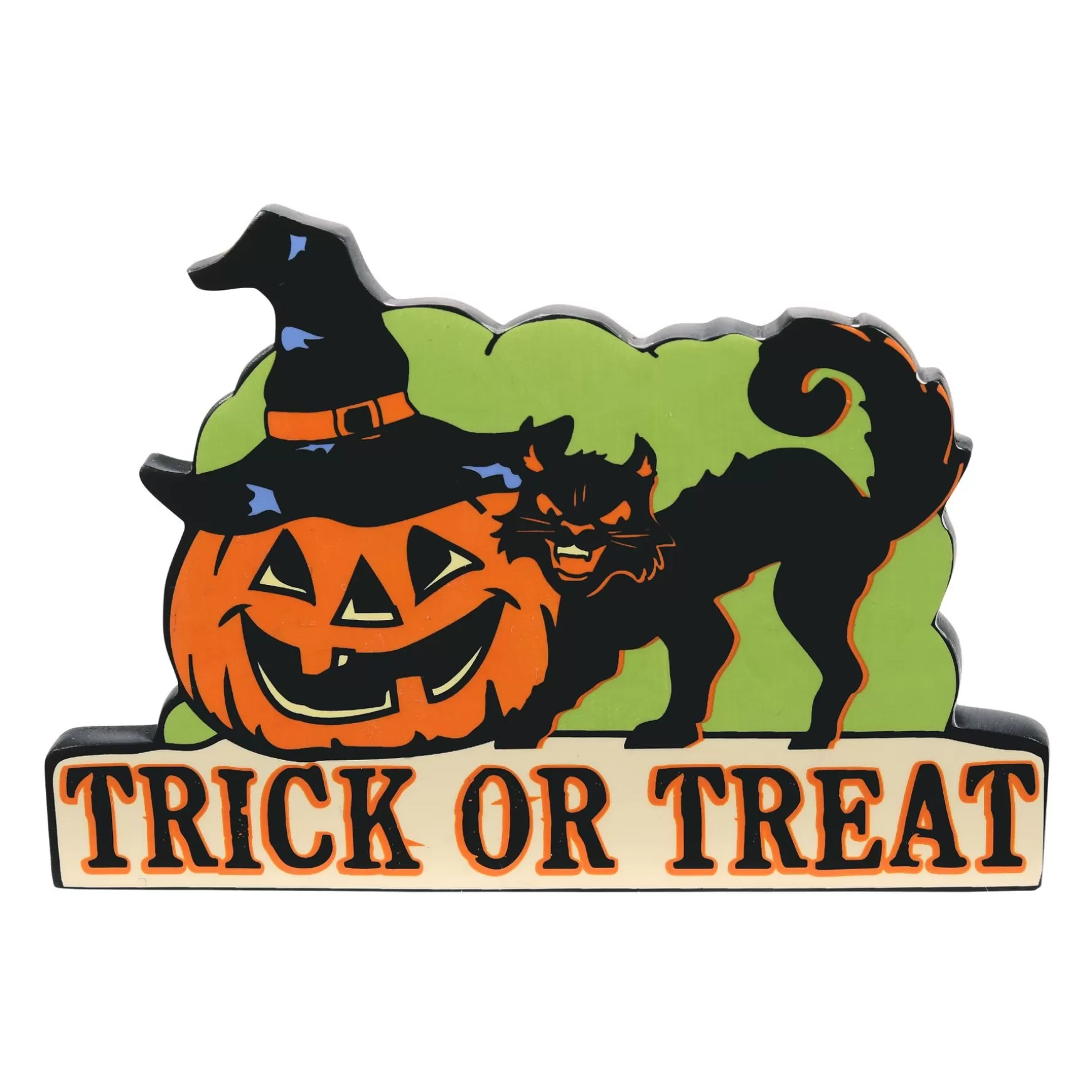 Department 56 Trick or Treat Sign< Halloween Village Accessories